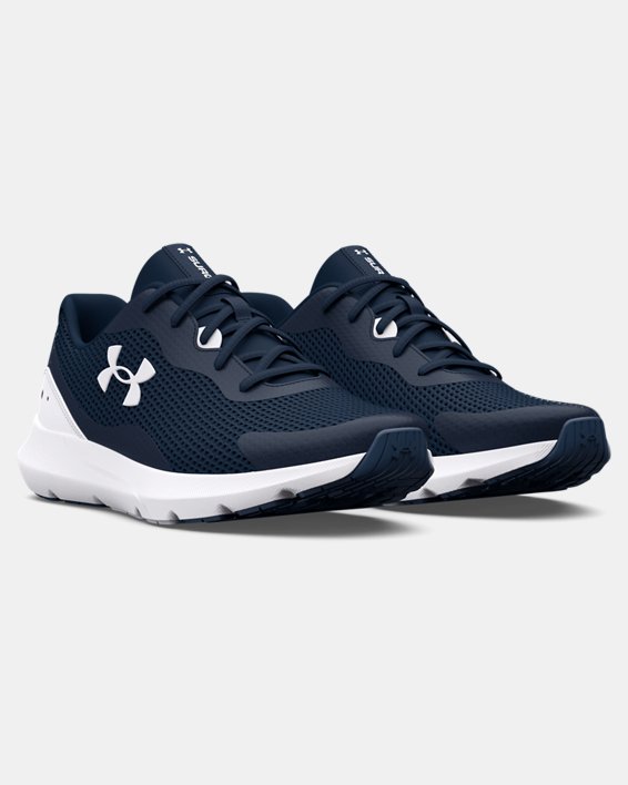 Men's UA Surge 3 Running Shoes, Navy, pdpMainDesktop image number 3